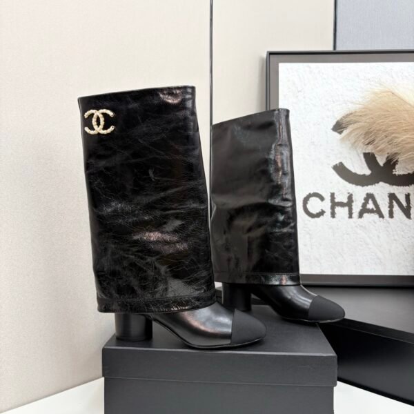 Black Knee High Boots