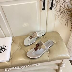 Tory Burch 银色鞋头凉鞋